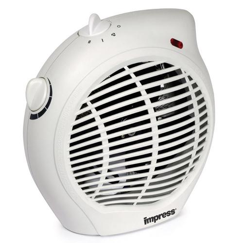 Impress Dual Setting Fan Heater with Adjustable Thermostat ...